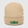 Calsa Ribbed Knit Beanie - Atlantis